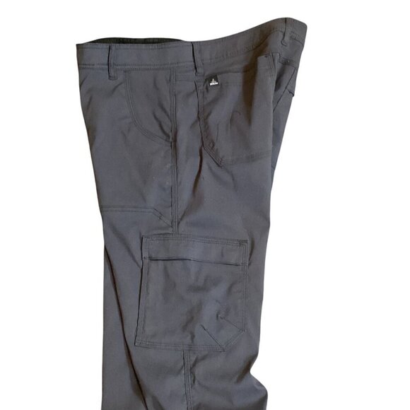 Prana Stretch Zion Pants Men's 32x32" in Dark Iron/Gray #313L - Picture 4 of 11